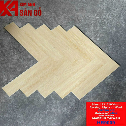 Sàn Nhựa Hèm Khóa Giả Gỗ Xương Cá TH-9009